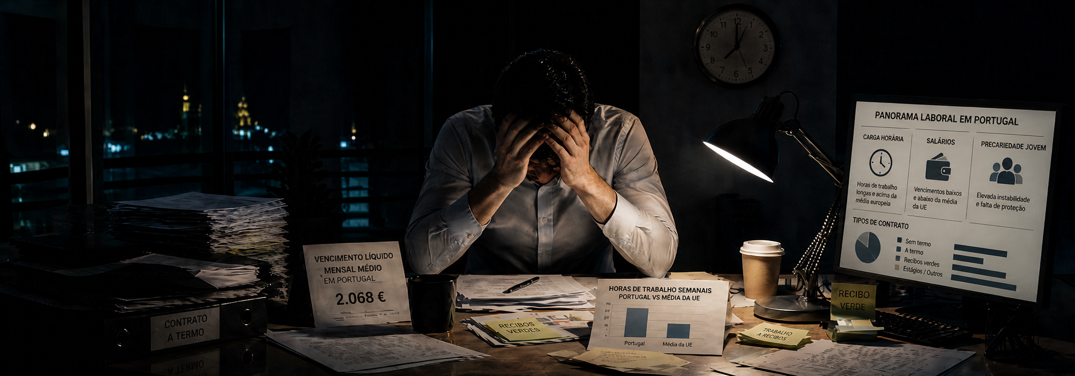 Portugal trabalha mais e ganha menos: o paradoxo laboral europeu