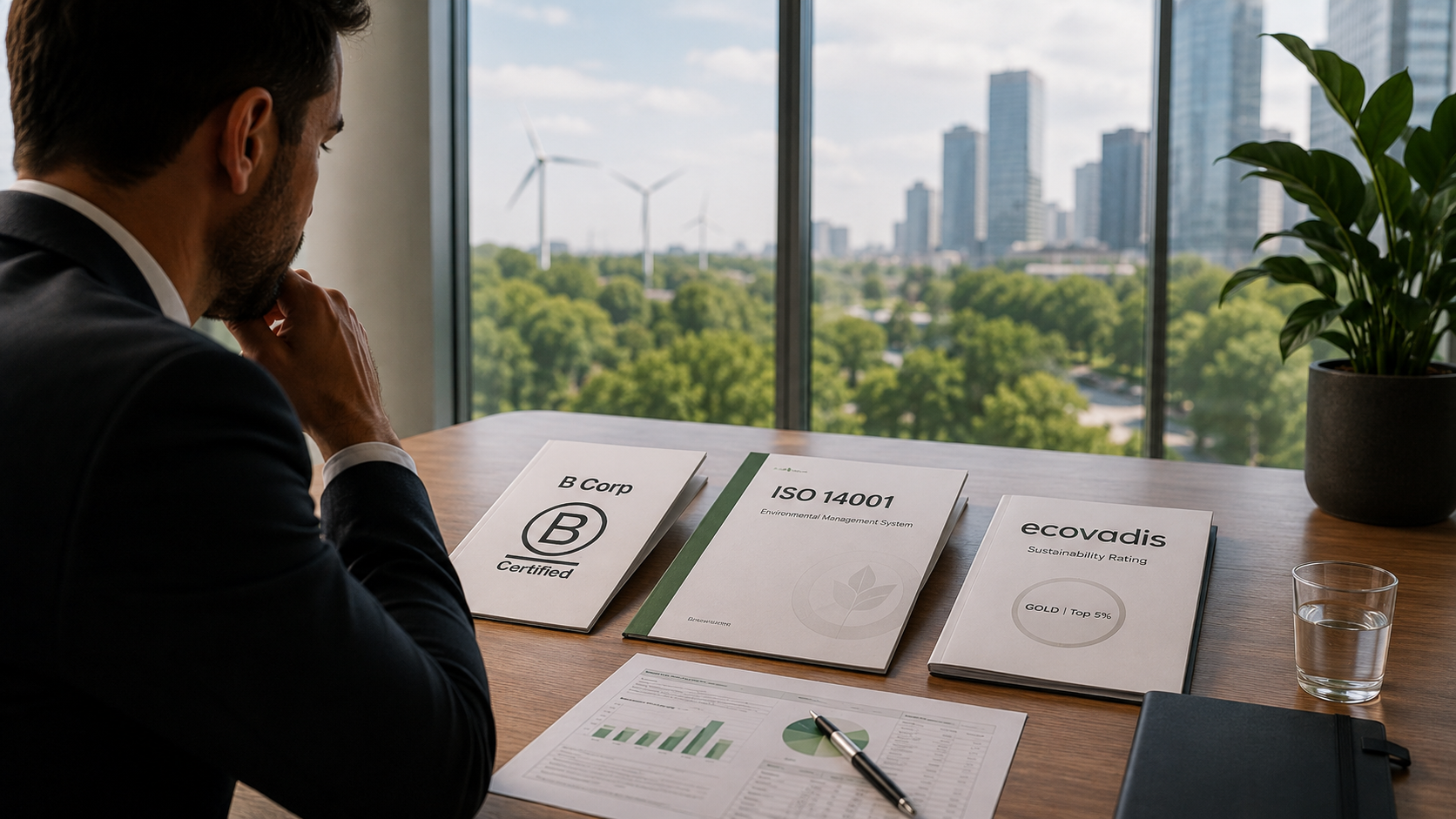 Certificações de sustentabilidade: B Corp, ISO 14001, EcoVadis